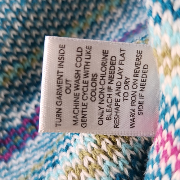 CJ BANKS fair aisle  cotton knit button down sweater. Size X. - Picture 7 of 7